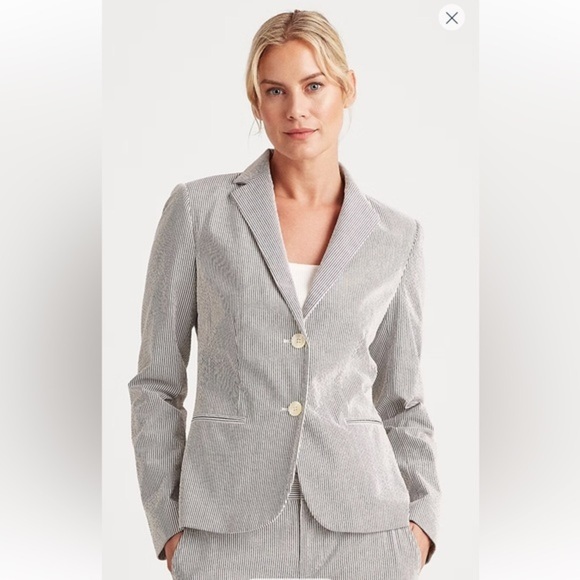 Ralph Lauren Seersucker blazer size 4 - Picture 1 of 16